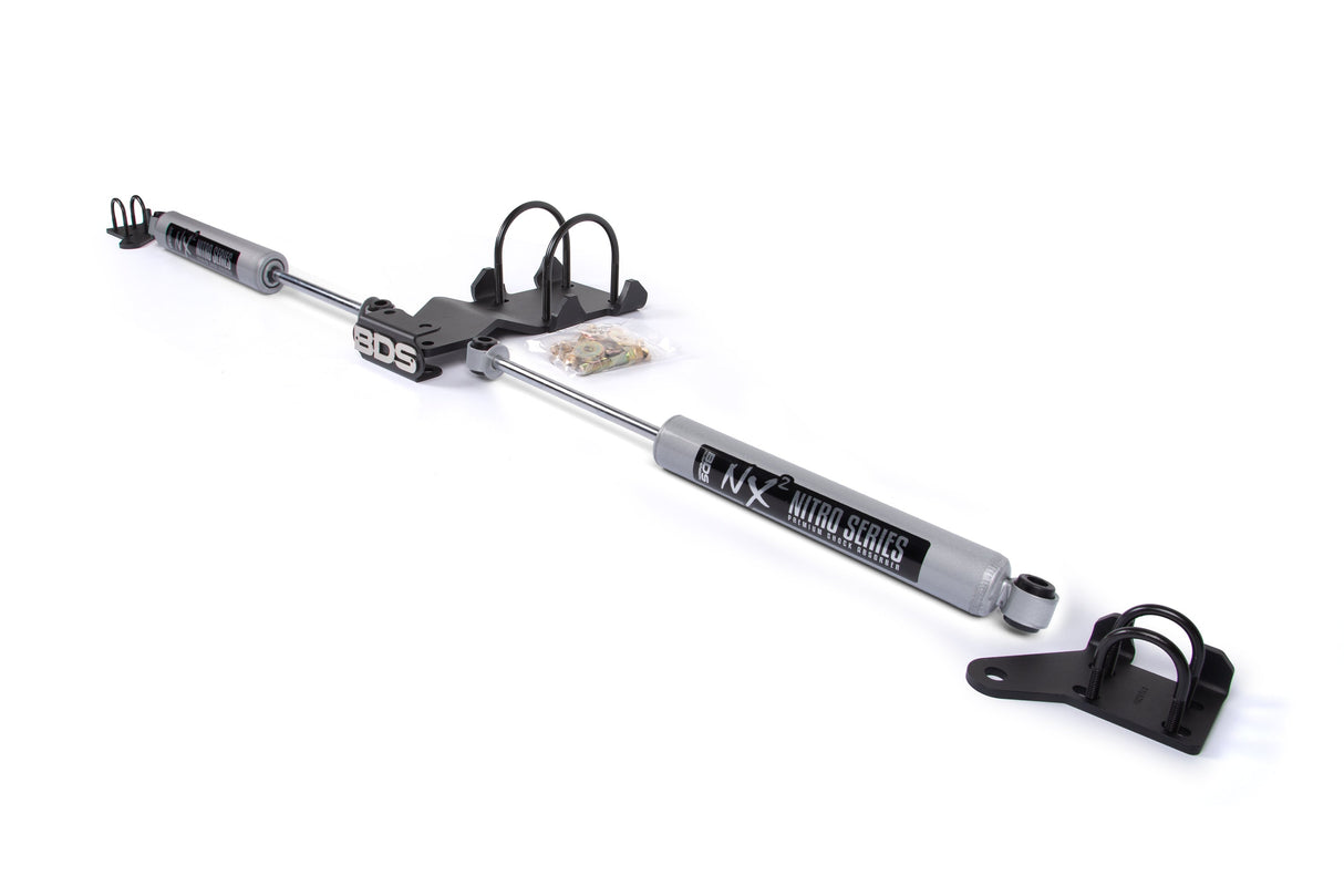 Dual Steering Stabilizer Kit w/ NX2 Shocks | Ford F250/F350 Super Duty (05-16) 4WD BDS Suspension