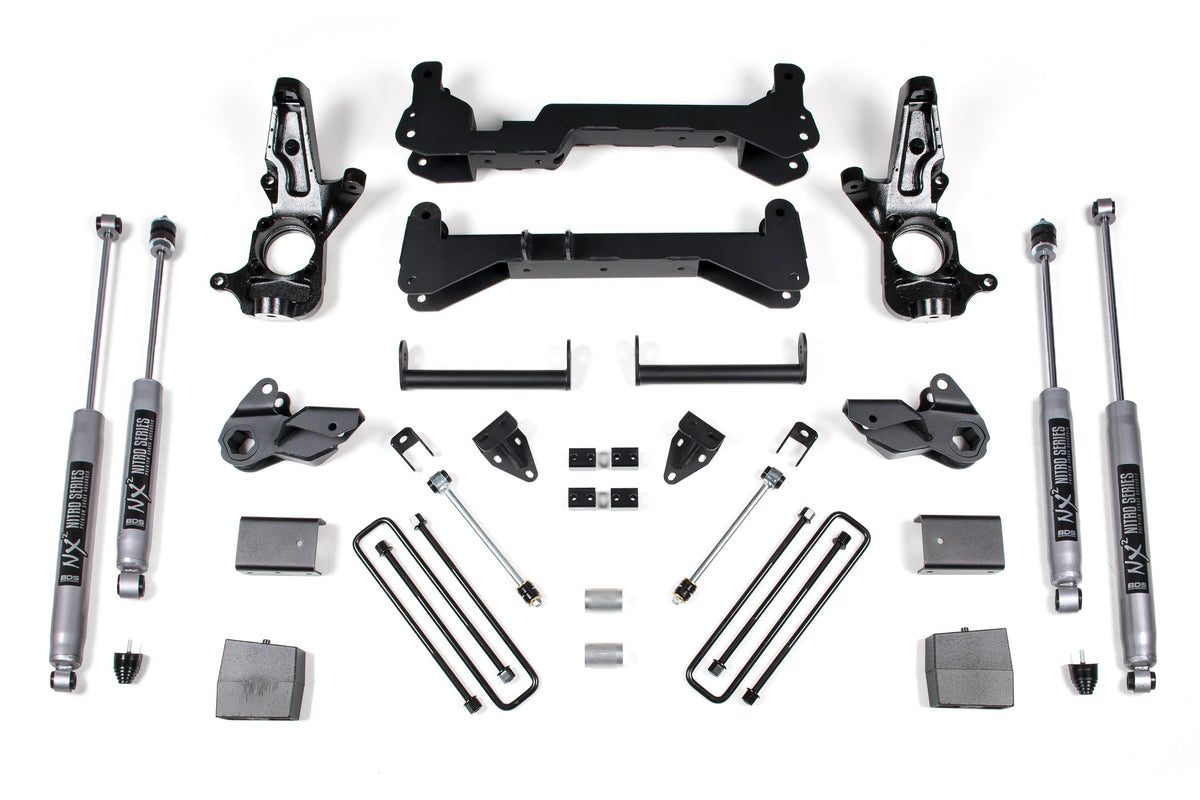 7 Inch Lift Kit | Chevy Silverado or GMC Sierra 2500HD (01-10) 2WD BDS Suspension