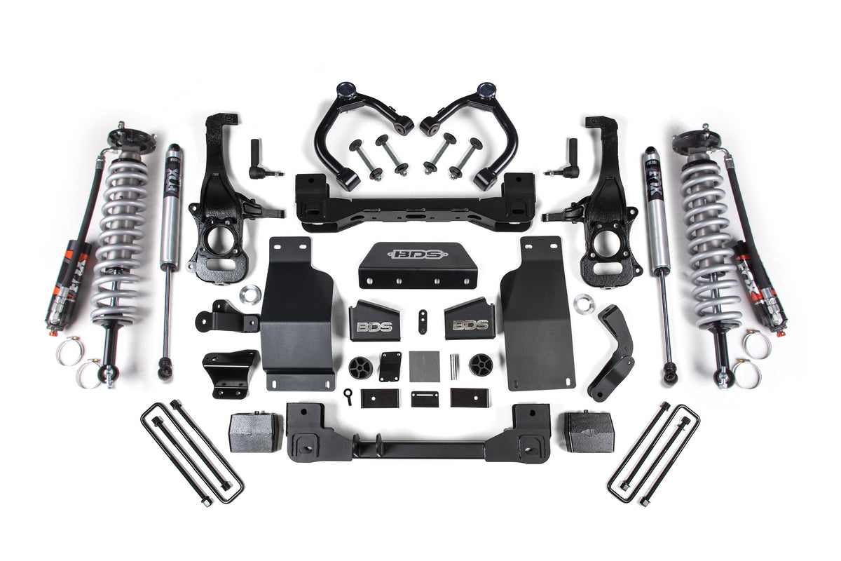 6 Inch Lift Kit | FOX Coil-Over | Chevy Silverado or GMC Sierra 1500 (19-26) 4WD | Diesel BDS Suspension