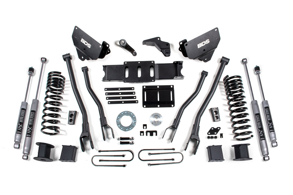 5.5 Inch Lift Kit w/ 4-Link | Ram 3500 w/ Rear Air Ride (13-18) 4WD | Gas BDS Suspension