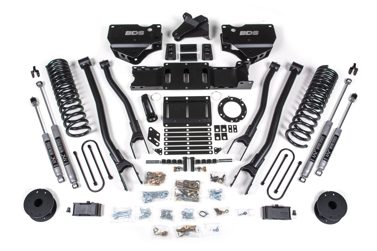 4 Inch Lift Kit w/ 4-Link | Ram 3500 w/ Rear Air Ride (19-24) 4WD | Diesel