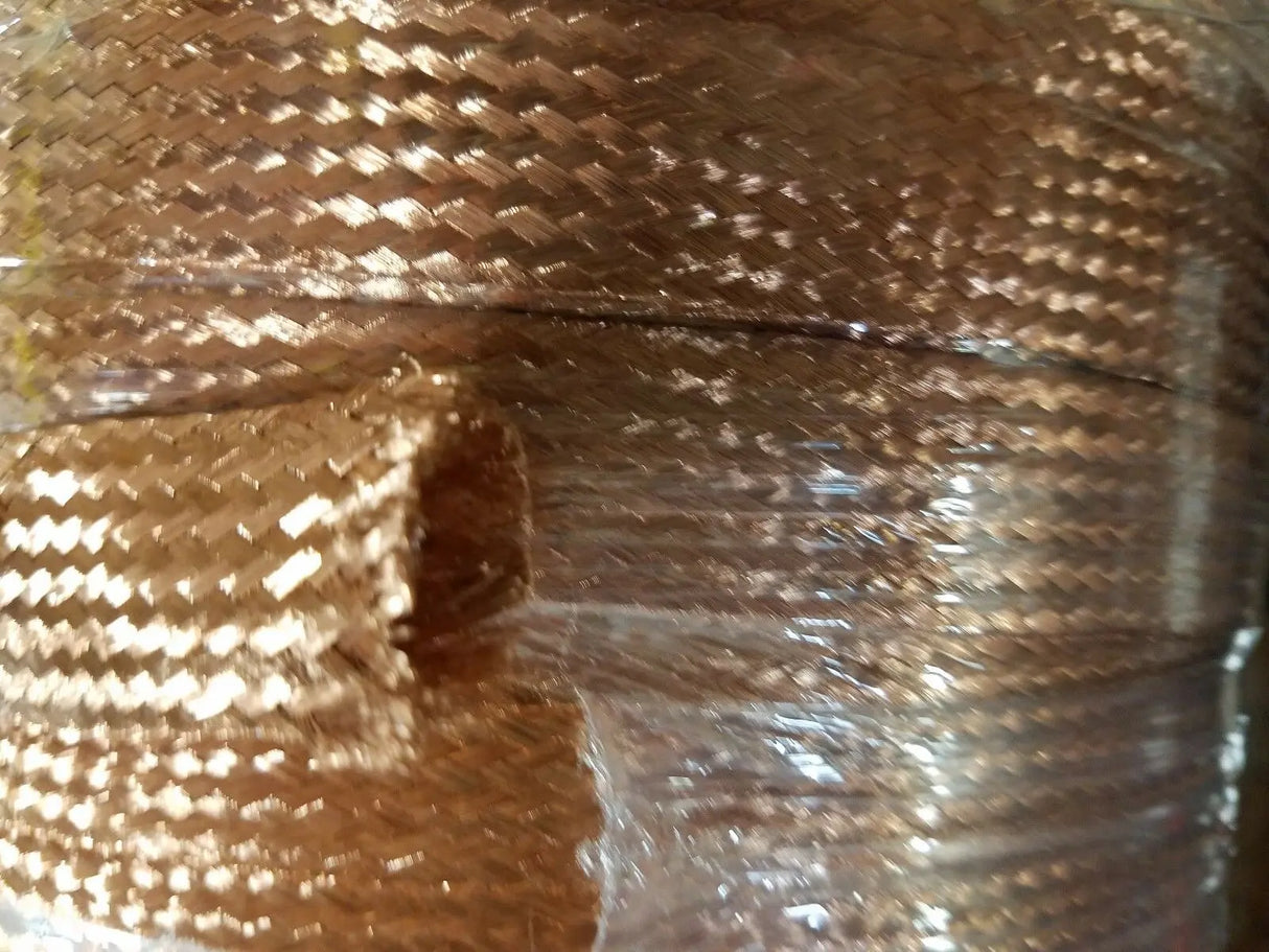 500 FEET 1" BRAIDED GROUND STRAP GROUNDING Bare Copper Flat Braid USA ACDC