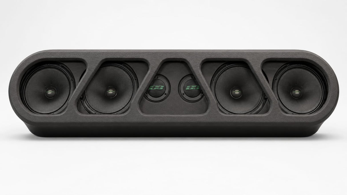 (4) Sylvester Speaker Rack Bundle w/ Beauty Panel & LEDs Deaf Bonce