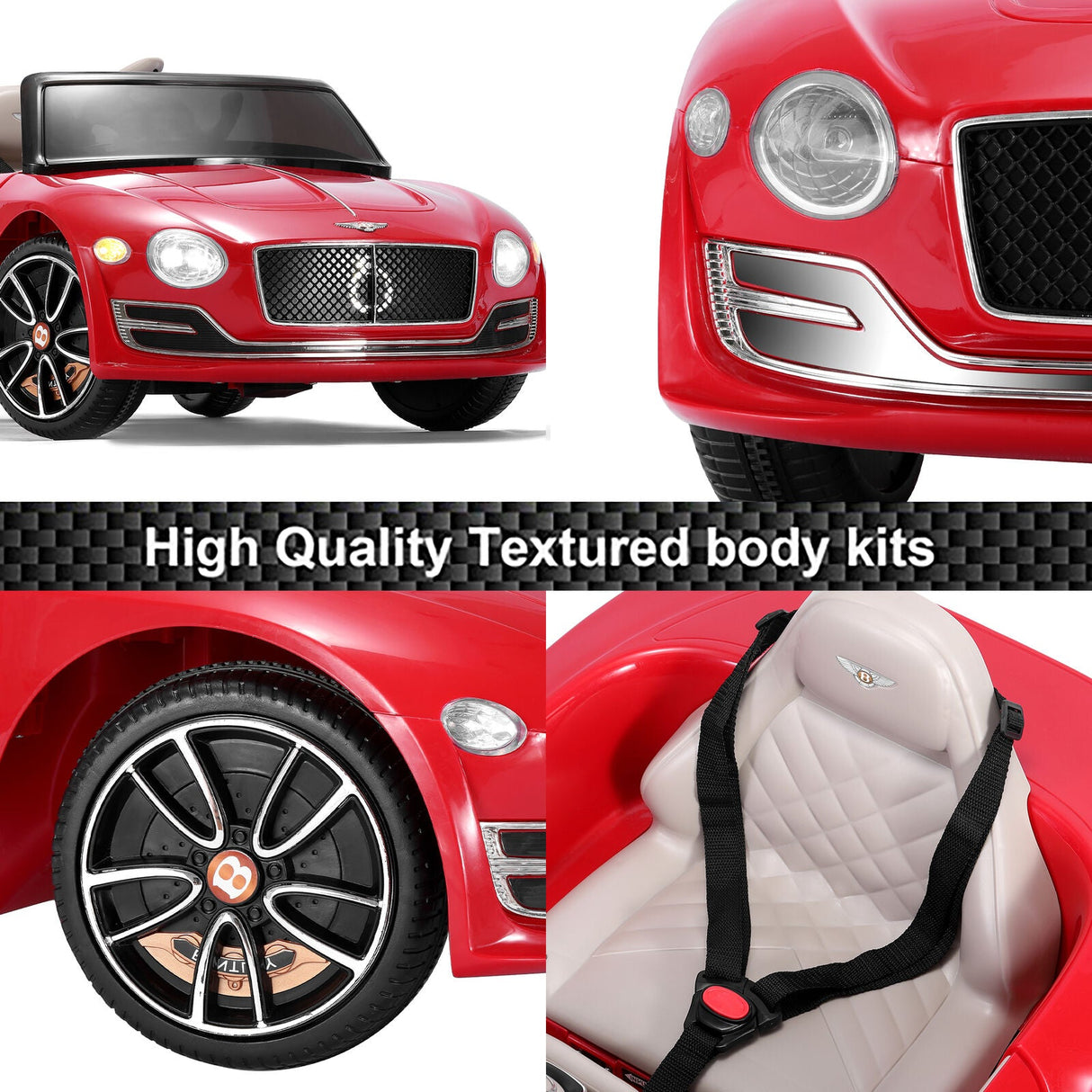 Bentley Electric 12V Battery Kids Ride On Car with Remote Control and MP3 Player