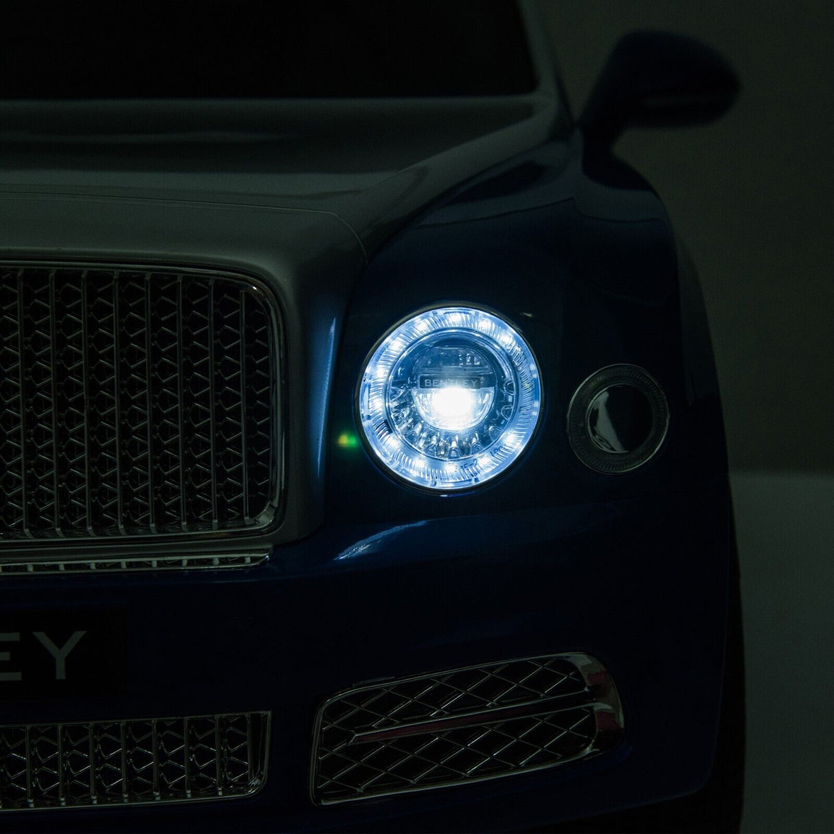 Bentley Mulsanne Licensed Electric Ride On Car for Kids - Blue+Grey