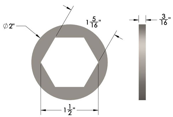 Hex Capture Washers
