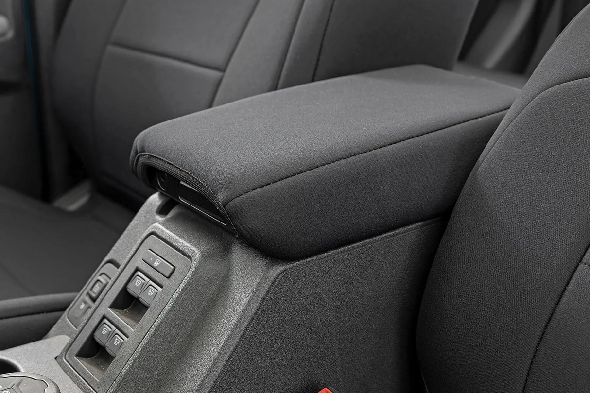 Rough Country Neoprene Seat Covers Front & Rear 4-Door Ford Bronco 4WD 2021-2026 91045