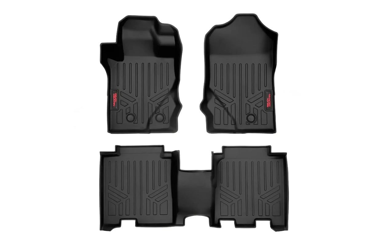 Rough Country Floor Mats Front & Rear Ford Bronco 4WD 2021-2026 M-51602
