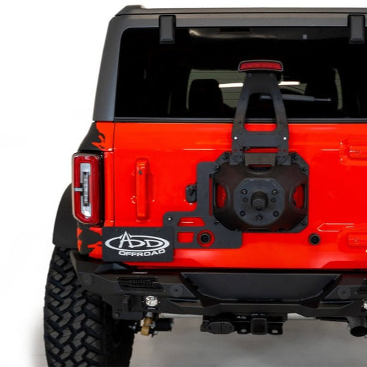 Addictive Desert Designs Stealth Fighter Rear Bumper w/ Cube Light Mounts and Reinforced D-Rings | 2021+ Ford Bronco