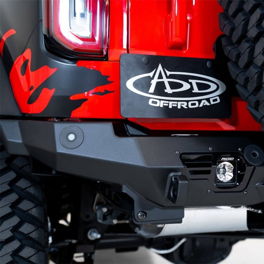 Addictive Desert Designs Bomber Rear Bumper with Cube Light Mounts | 2021+ Ford Bronco