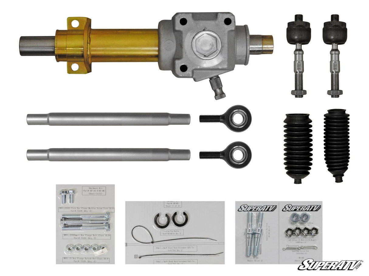 SuperATV RackBoss Heavy-Duty Rack and Pinion for Can-Am Maverick