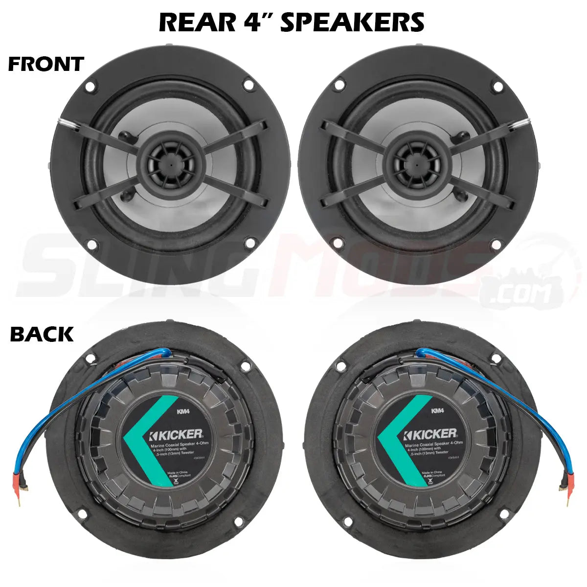 2020-2025 Can-Am Spyder RT Limited 800watt 6-Speaker Plug-&-Play Audio Kit SSV Works