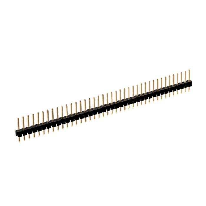 40-Pin Male Header Connector 2.54mm Pitch Single Row (2-Pack) TekShack