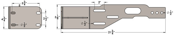 XJ-MJ Front Bumper Brackets for JK Bumpers (Scratch & Dent)