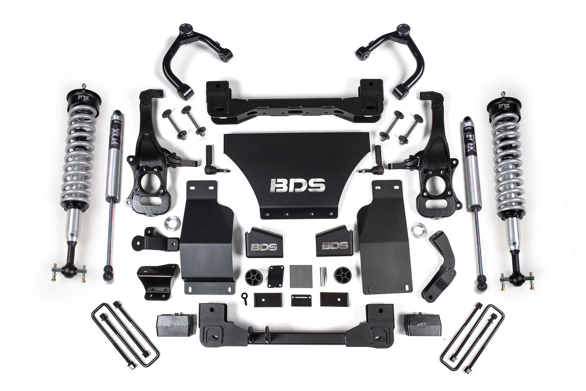 4 Inch Lift Kit | FOX Coil-Over | Chevy Silverado or GMC Sierra 1500 (19-24) 4WD | Gas
