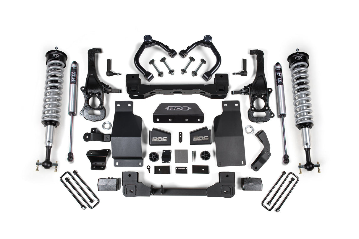 6 Inch Lift Kit | FOX Coil-Over | Chevy Silverado or GMC Sierra 1500 (19-26) 4WD | Diesel BDS Suspension