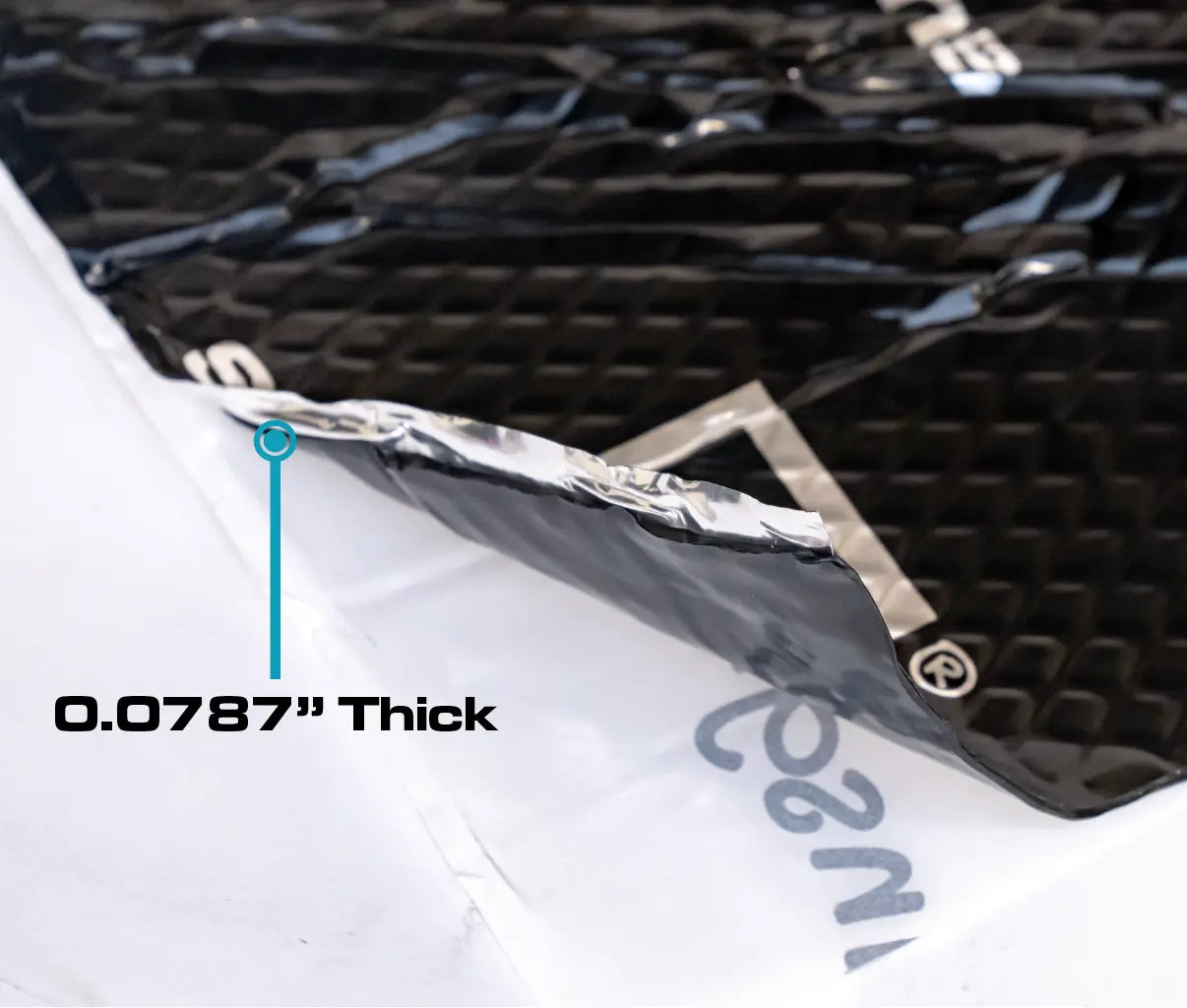SoundSkins | Classic Black Sound Deadening Kit Double Layer Mat | SSK-CLASSICBLACK | Pure Rubber Butyl & Diamond Embossed Foil, 38.75 sq ft SoundSkins Global