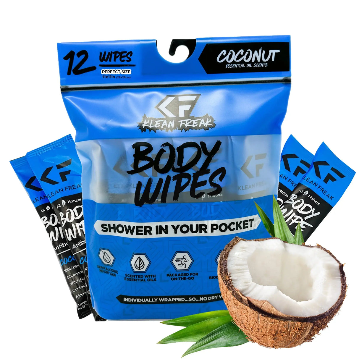 Body Wipes - 12 Pack Klean Freak