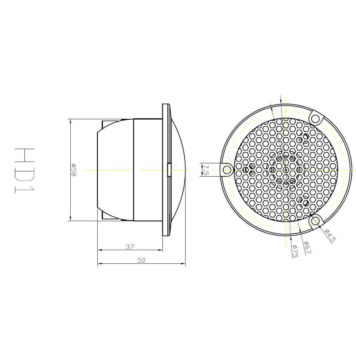 Crescendo Audio HD-1 Supertweeter 4-Ohm (Single)