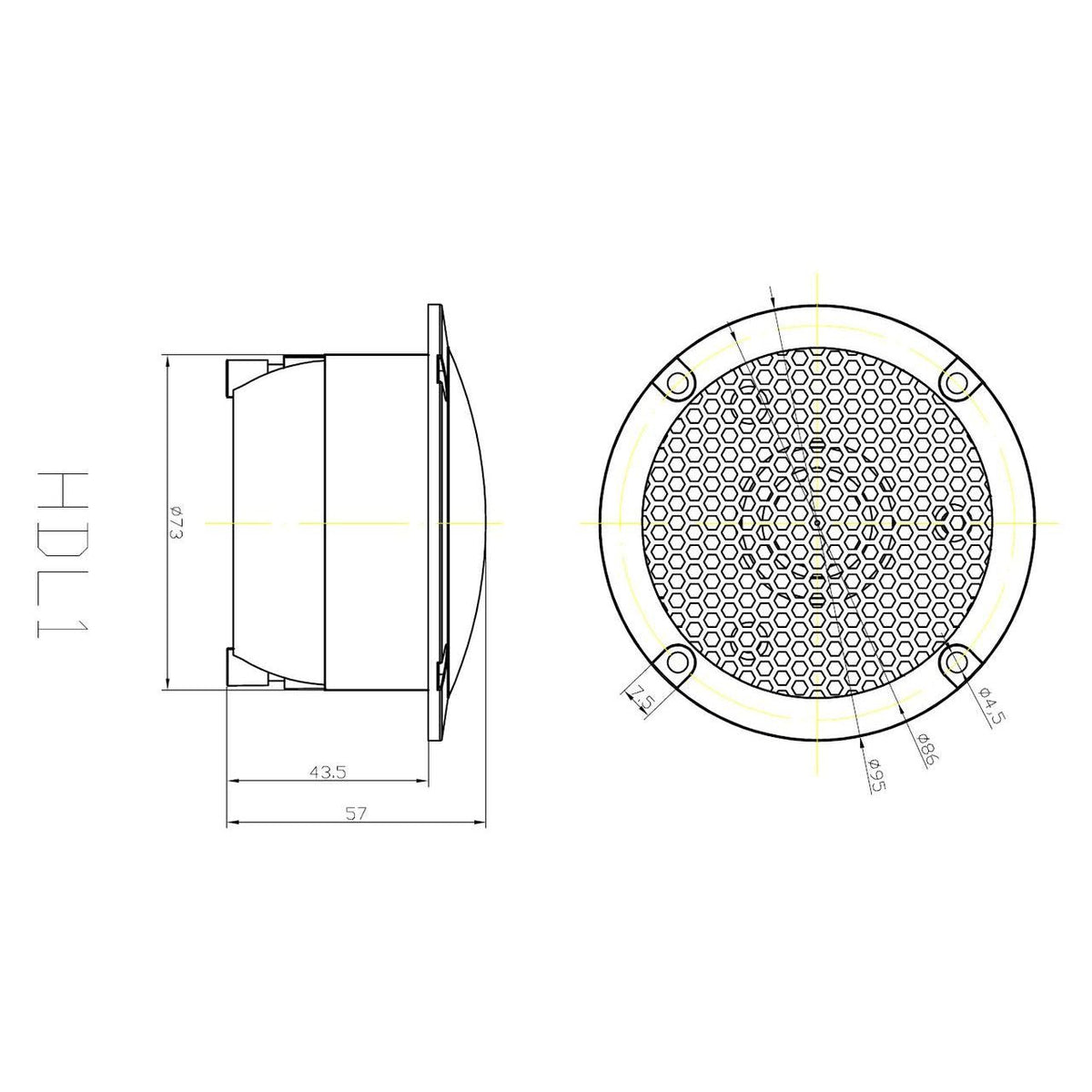 Crescendo Audio HDL-1 Supertweeter 4-Ohm (Single)