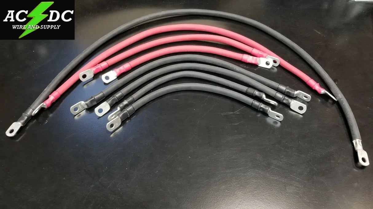 Yamaha G29 YDR Drive Golf Cart #2 Gauge Battery Cable Set 2 AWG upgrade 48v AC DC WIRE AND SUPPLY