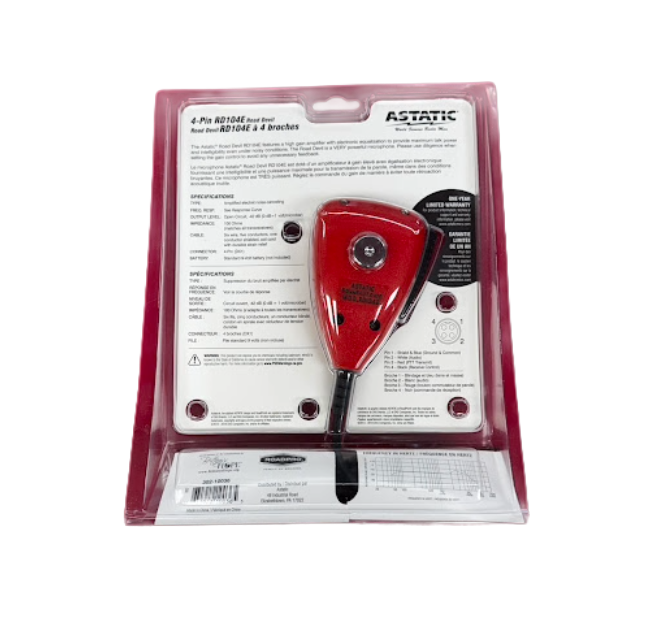 Mobile Road Devil Microphone, 4-Pin (Red) Road Devil