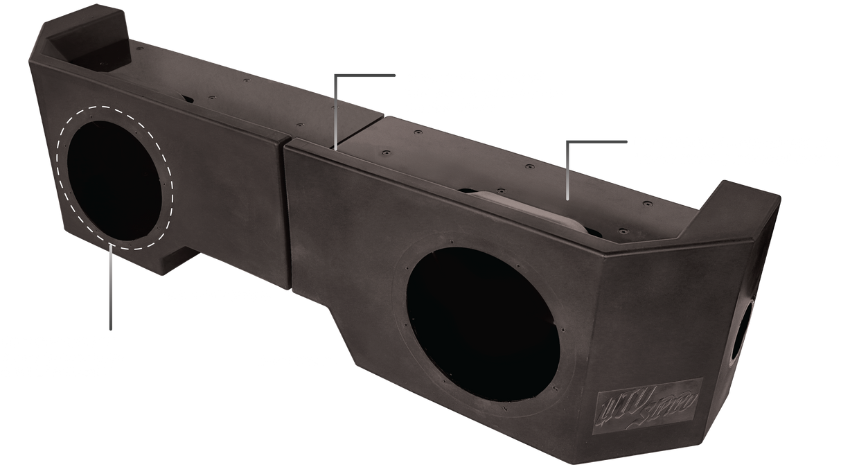 Can-Am® Defender HD10 Vented 10" Driver Subwoofer Enclosure Unloaded | UTVS-DEF-VENC-DRIVER UTV Stereo