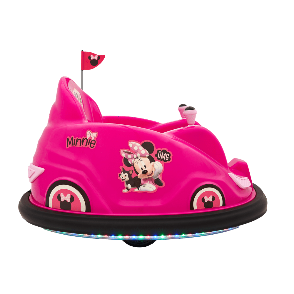 Disney's Minnie Mouse 6V Bumper Car, Battery-Powered Ride-On with Charger Included