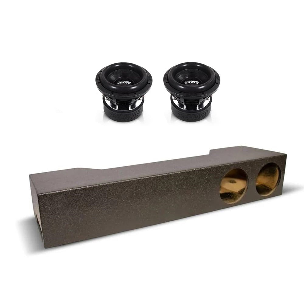(2) Sundown Audio SA8 v.3 & Dodge Crew Cab 19-25 Dual 8" Subwoofer Box Combo