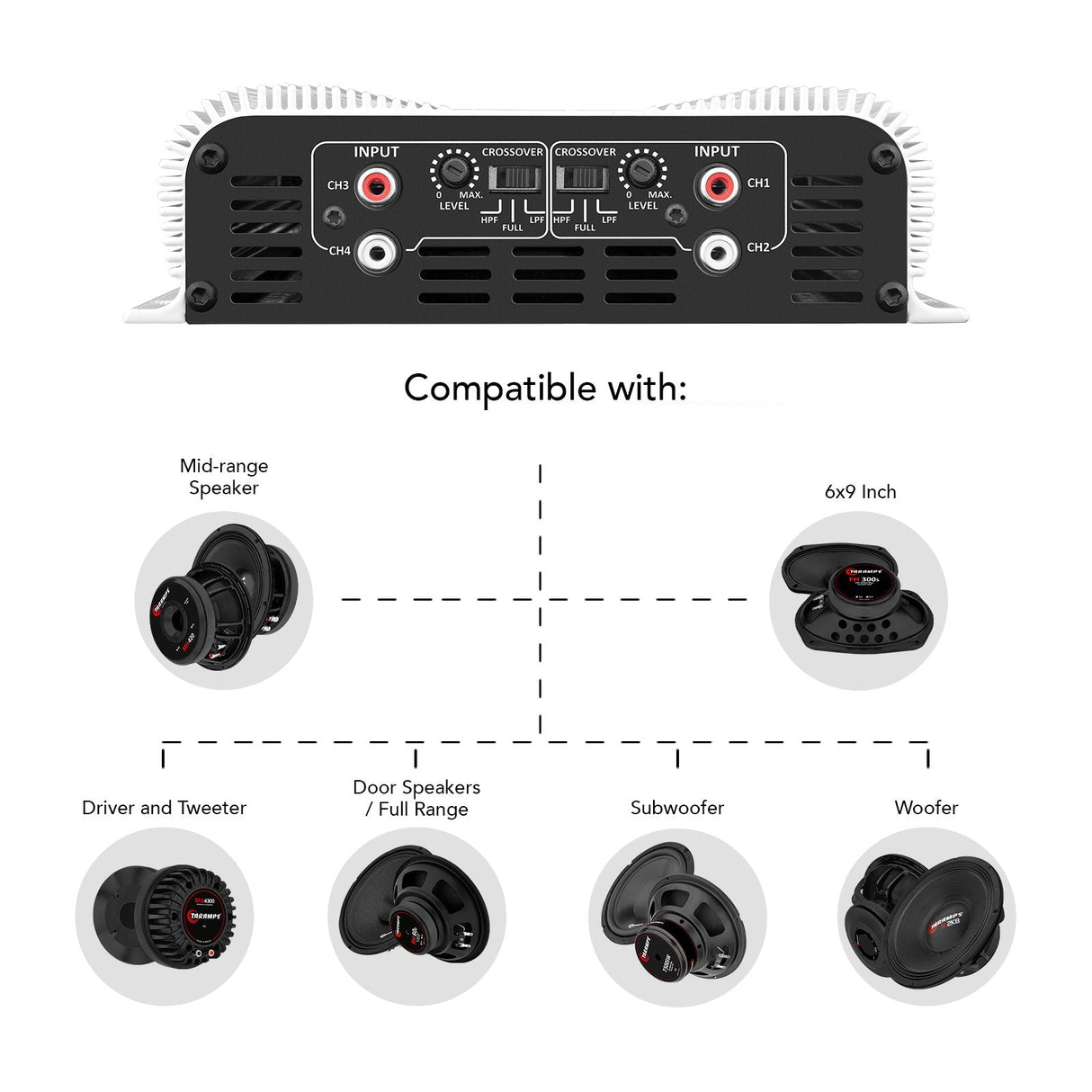 Taramps DS 1200x4 Car Audio Amplifier Taramps US