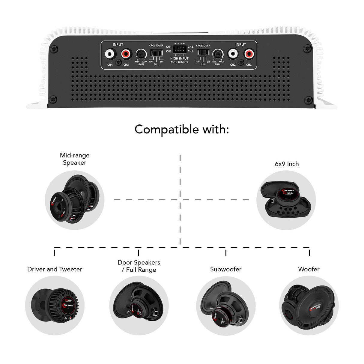 Taramps DS 4000X4 Car Audio Amplifier Taramps US