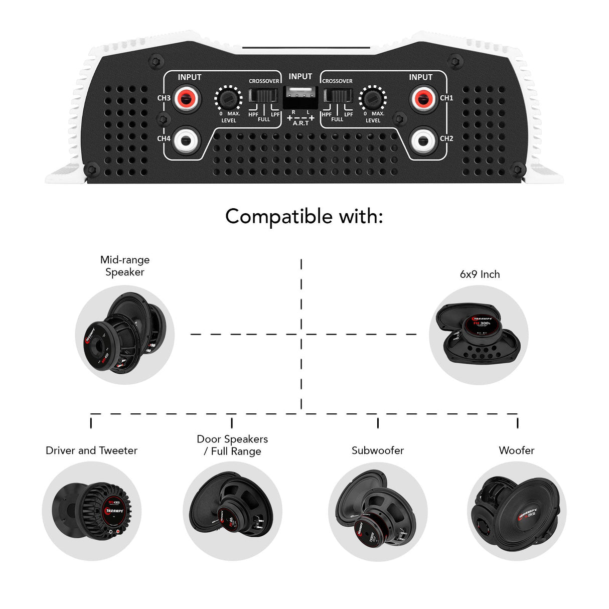 Taramps DS 800x4 Car Audio Amplifier Taramps US