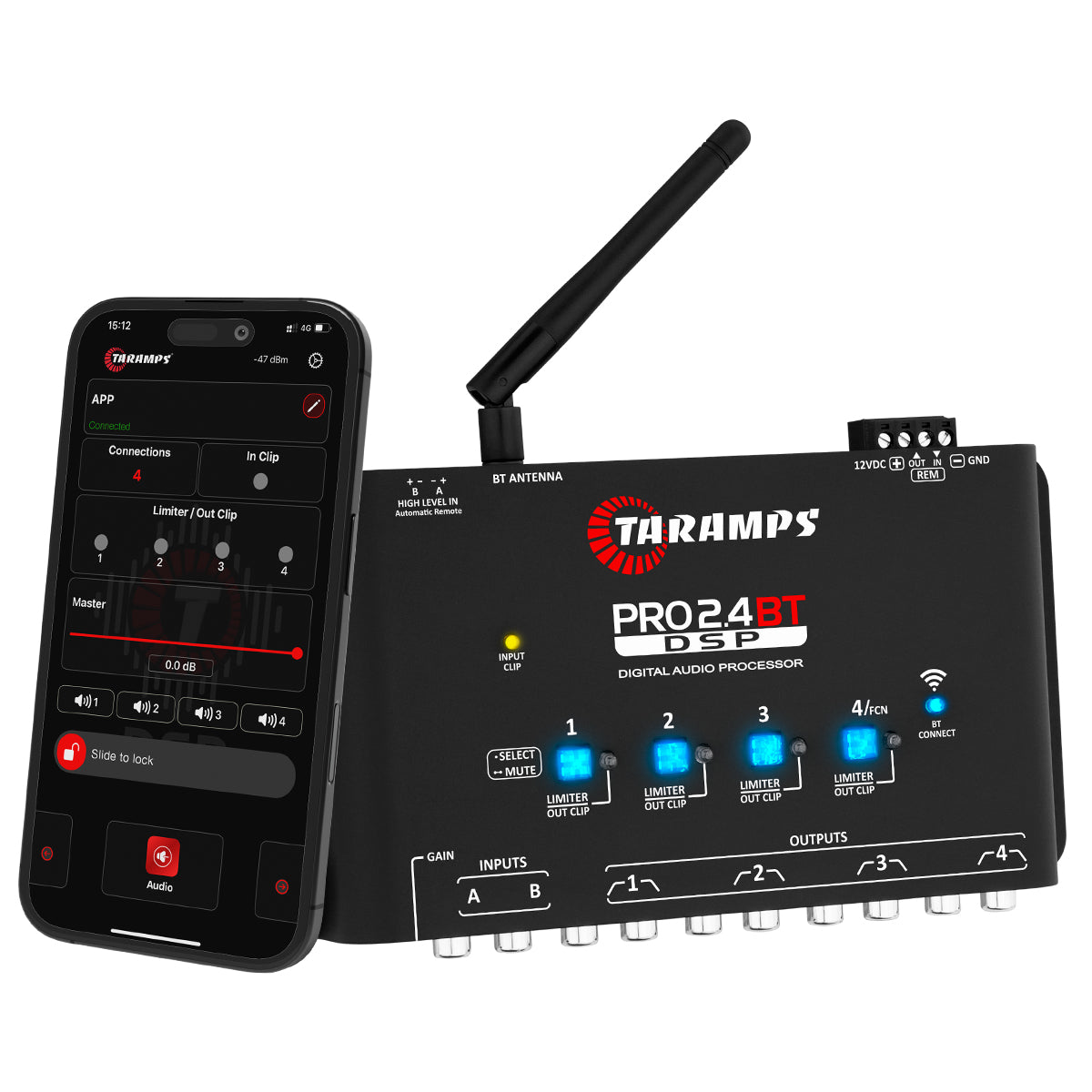 Taramps PRO 2.4 BT Bluetooth Audio Processor Taramps USA