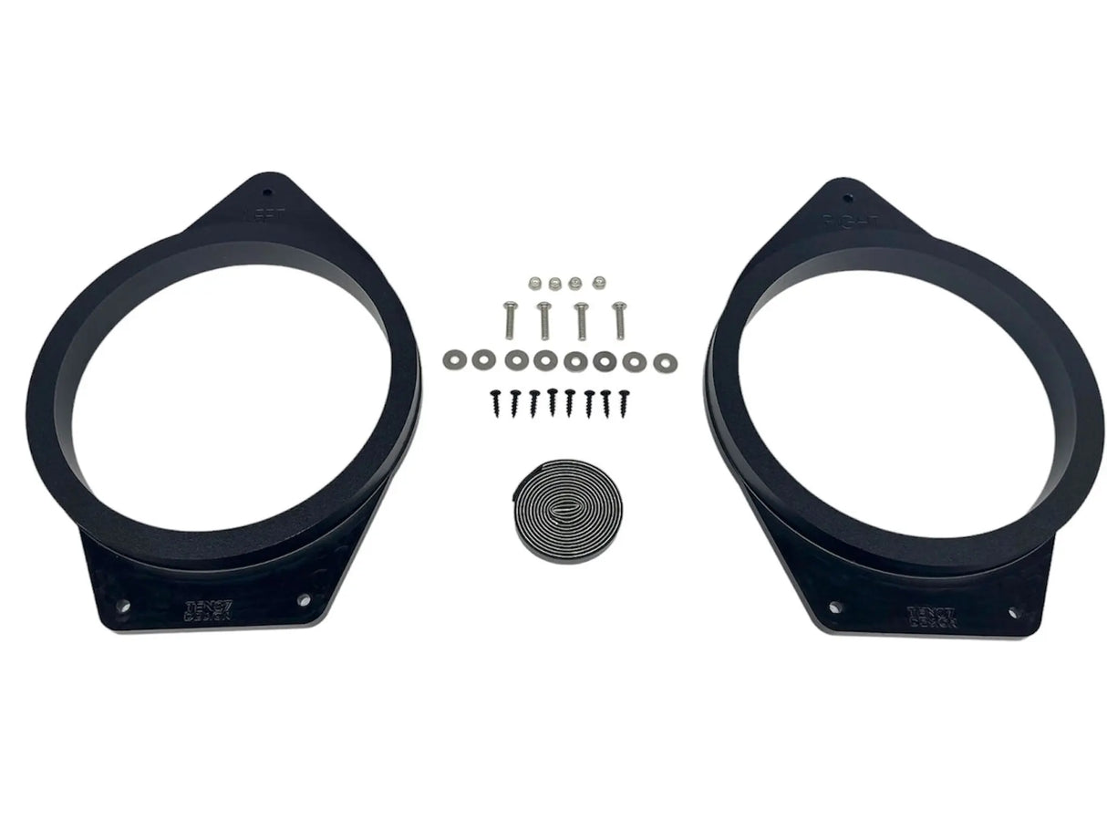2019-2026 Silverado & Sierra Speaker Adapters | 1-inch CNC-Machined HDPE Ten87 Design