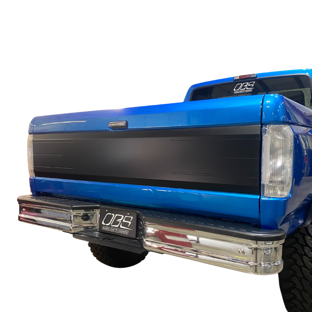 OBS Solutions Tailgate Panel with 3 Machined lines - 1987-1997 Ford F-Series OBS Solutions LLC