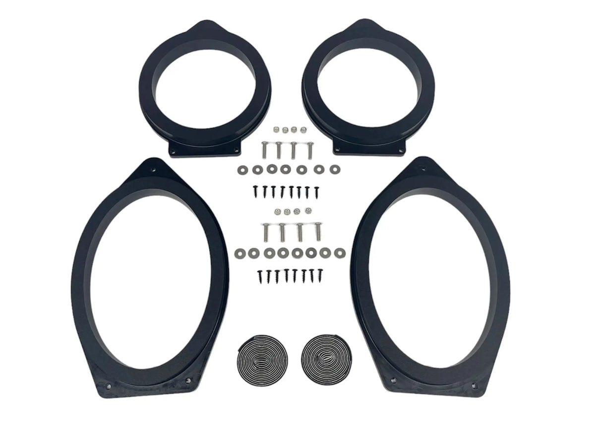 2019-2026 Silverado & Sierra Speaker Adapters | 1-inch CNC-Machined HDPE Ten87 Design