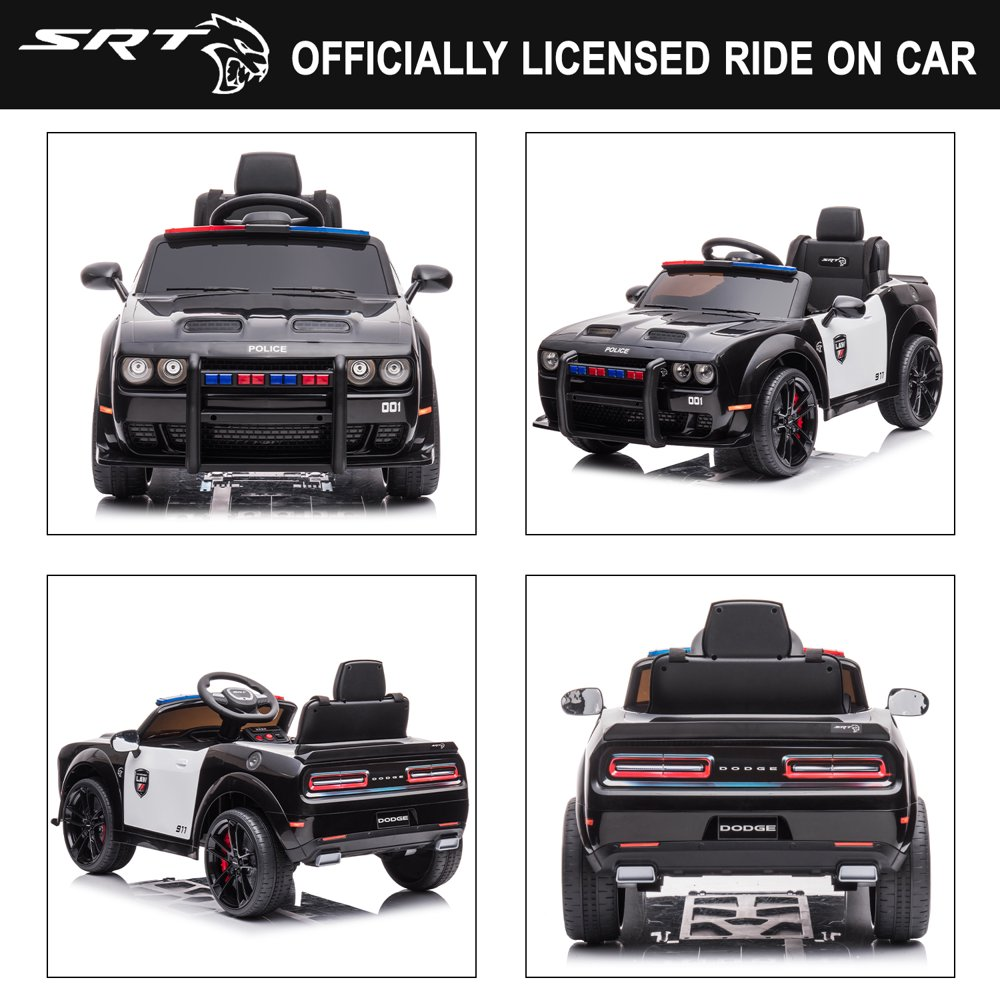 Electric 12V Police Car for Kids with Remote Control - Fun and Safe Ride-On Toy
