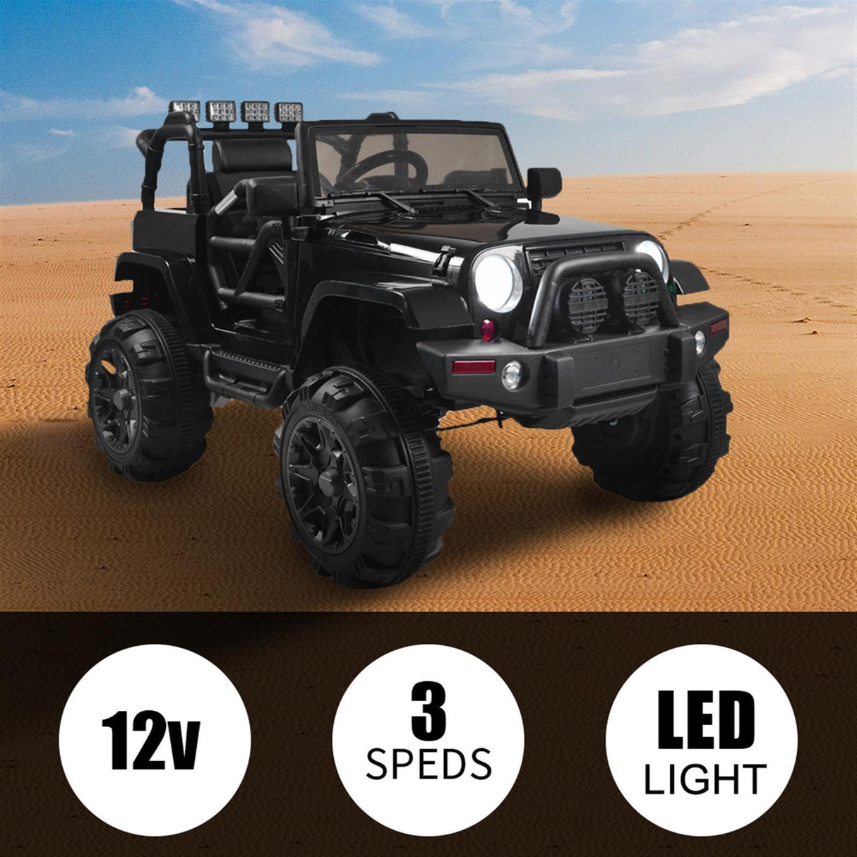 Electric 3-Speed Kids Ride On Truck with Remote Control - Perfect Gift for Young Drivers!