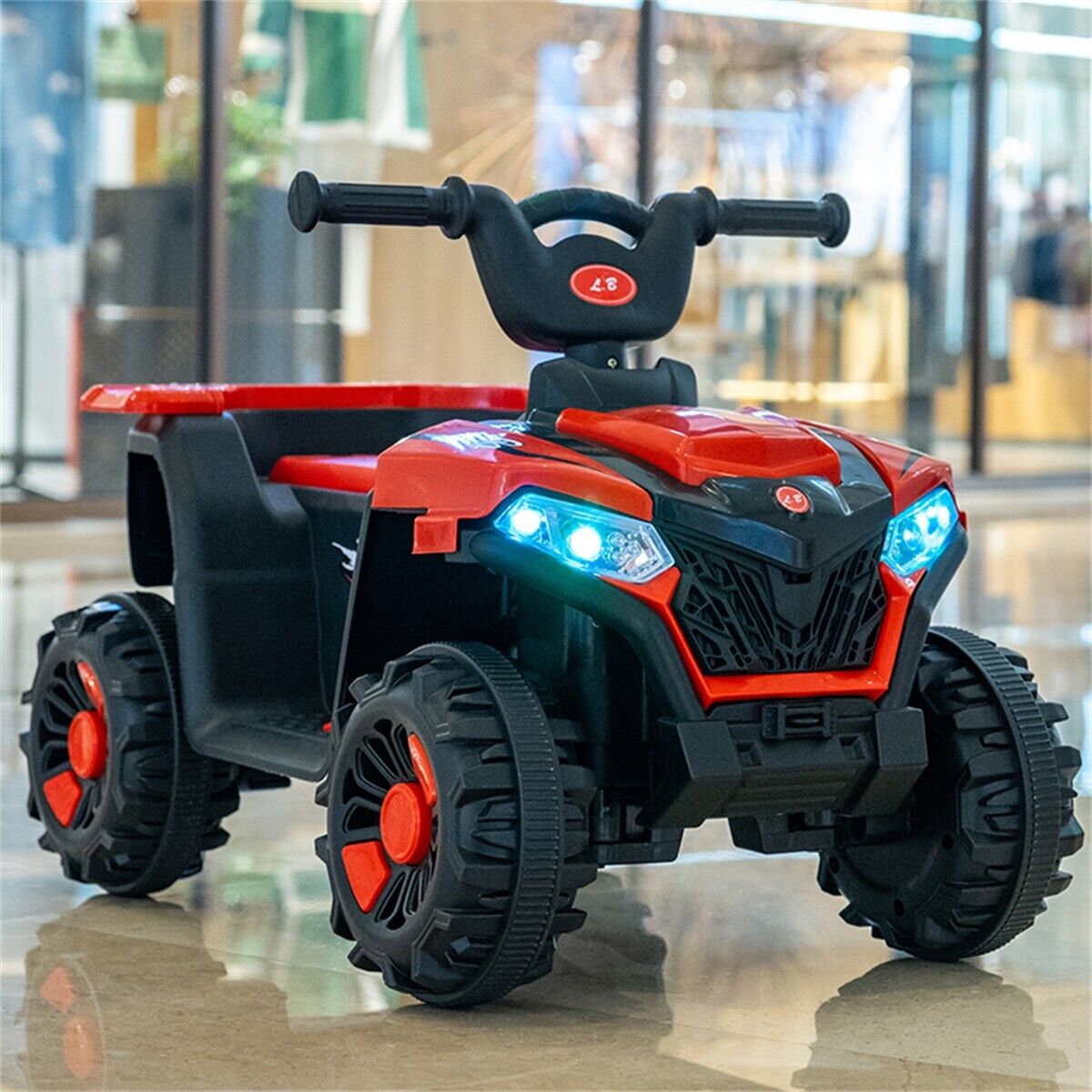 Electric 6V ATV 4-Wheeled Beach Ride-On Car for Kids - Battery Powered Toy for Christmas Gift