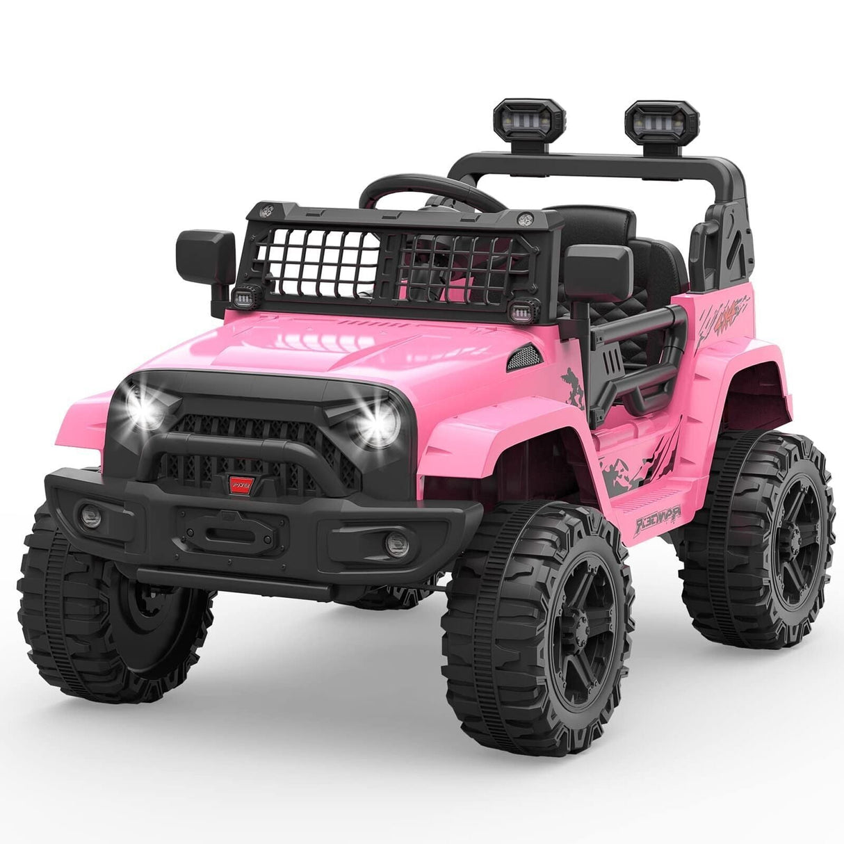 Electric Jeep Toy Truck for Kids - 12V Ride On Car with Remote Control - Perfect Christmas Gift