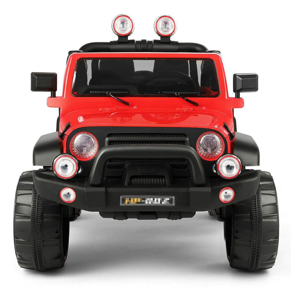 Electric Kids Ride-On Car Truck with MP3, LED Lights, Remote Control - 3 Speeds and Cover Included