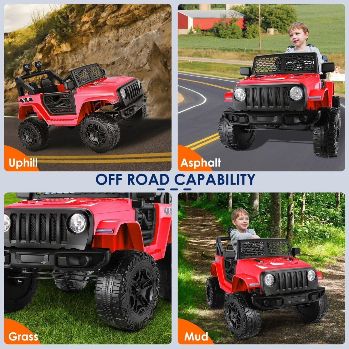 Electric Kids Ride On Car Trucks with Remote Control and MP3 Music Player
