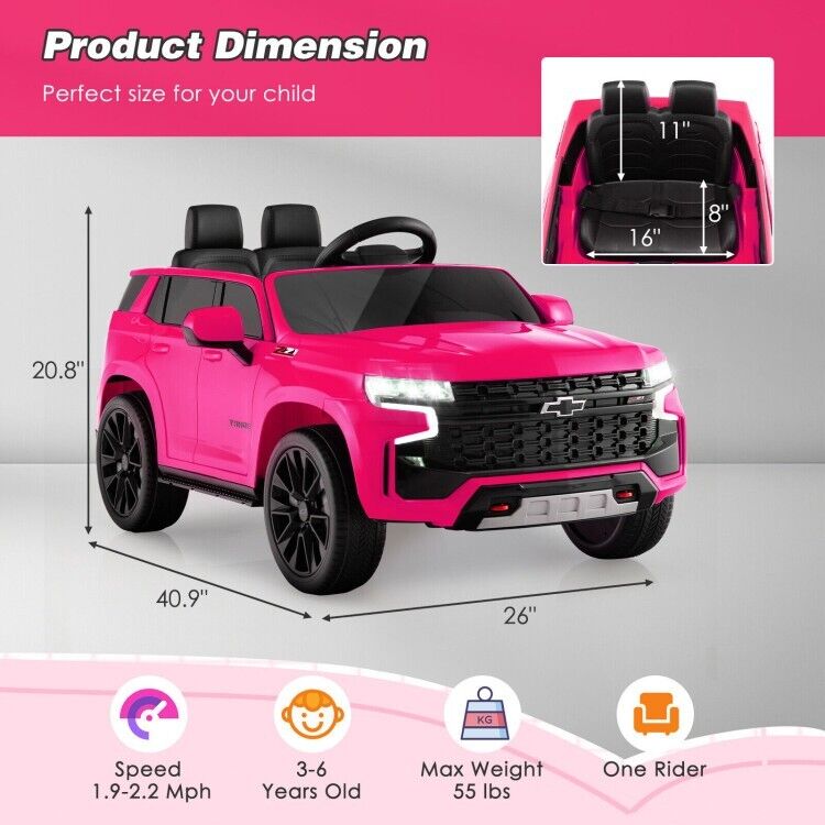 Electric Kids Ride-On Car with 3 Speeds, All-Terrain Wheels, and Remote Control - Pink