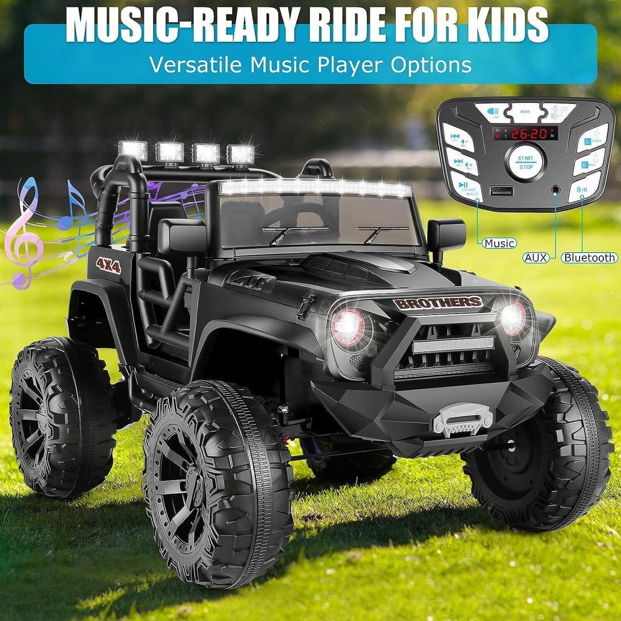 Electric Lamborghini Ride-On Car for Kids with Remote Control - 24/12V Truck Toy