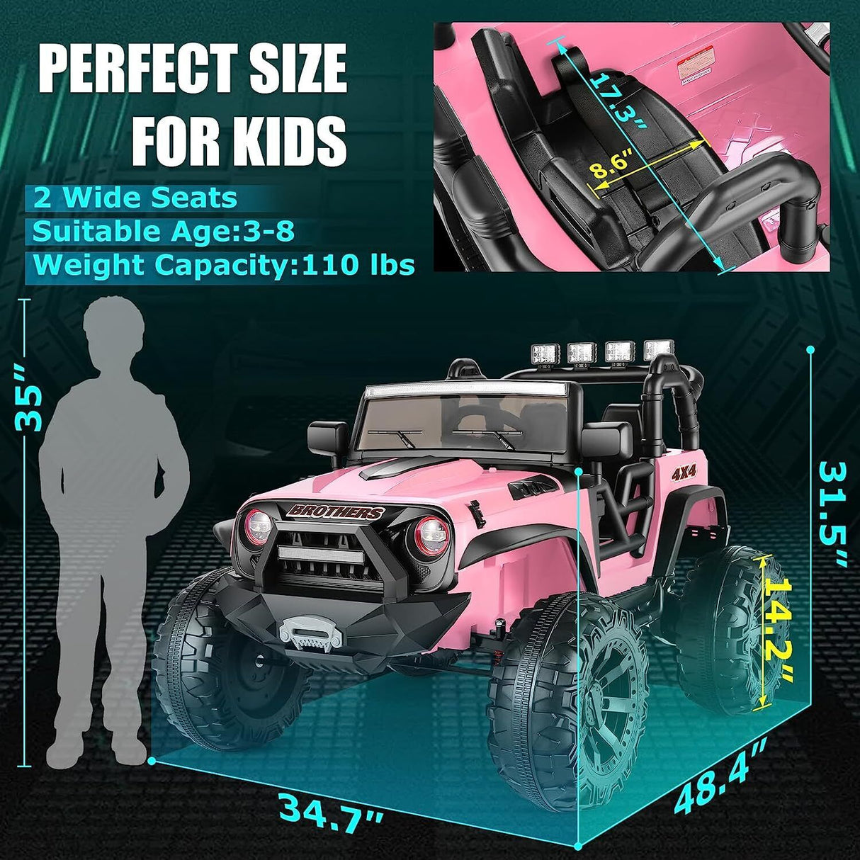Remote Control Lamborghini Electric Car for Kids - 24/12V Ride-On Truck MagicCars