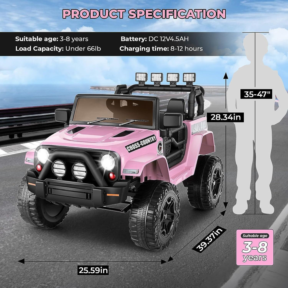 Remote Control Lamborghini Electric Car for Kids - 24/12V Ride-On Truck MagicCars