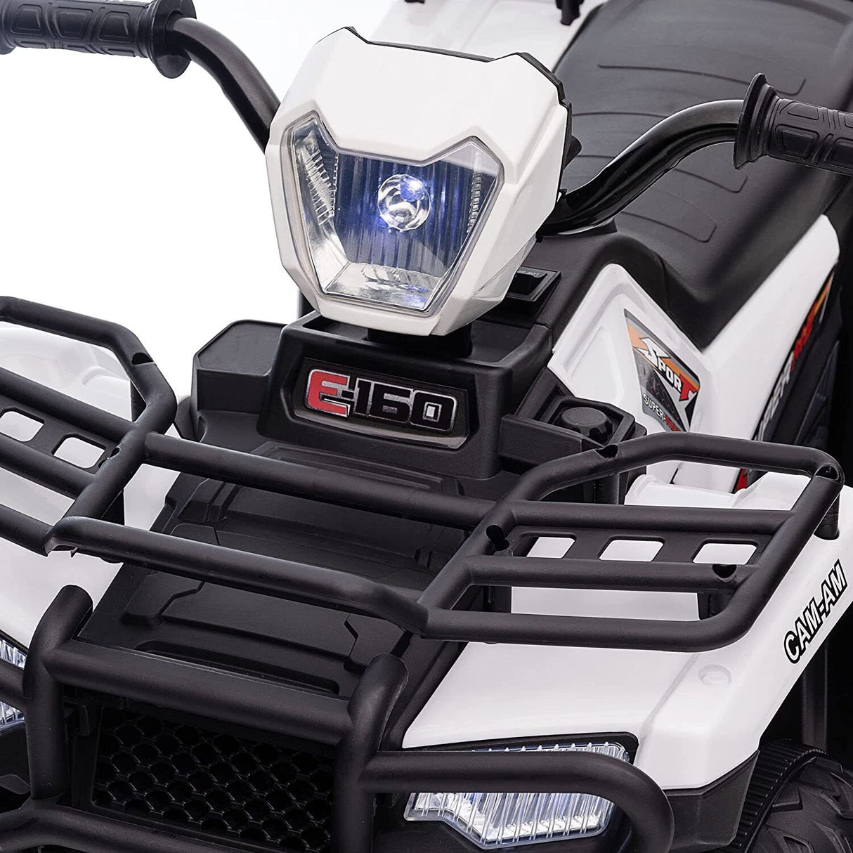 12V Battery Powered Kids Quad ATV Toy with LED Headlights
