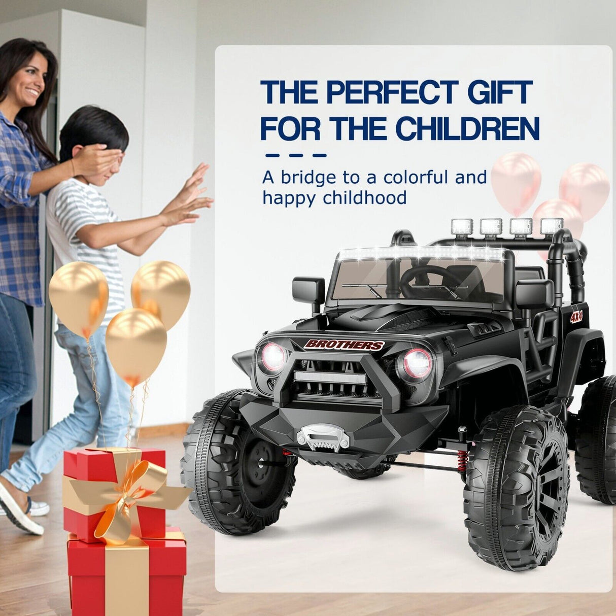 12V Electric Ride-On Car for Kids - Lamborghini & Mercedes Benz G500 in 1