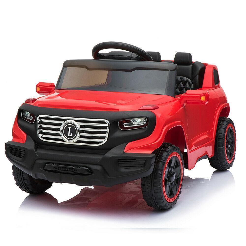 Electric Ride-On Car for Kids with 3 Speeds, Lights, Music, and Remote Control