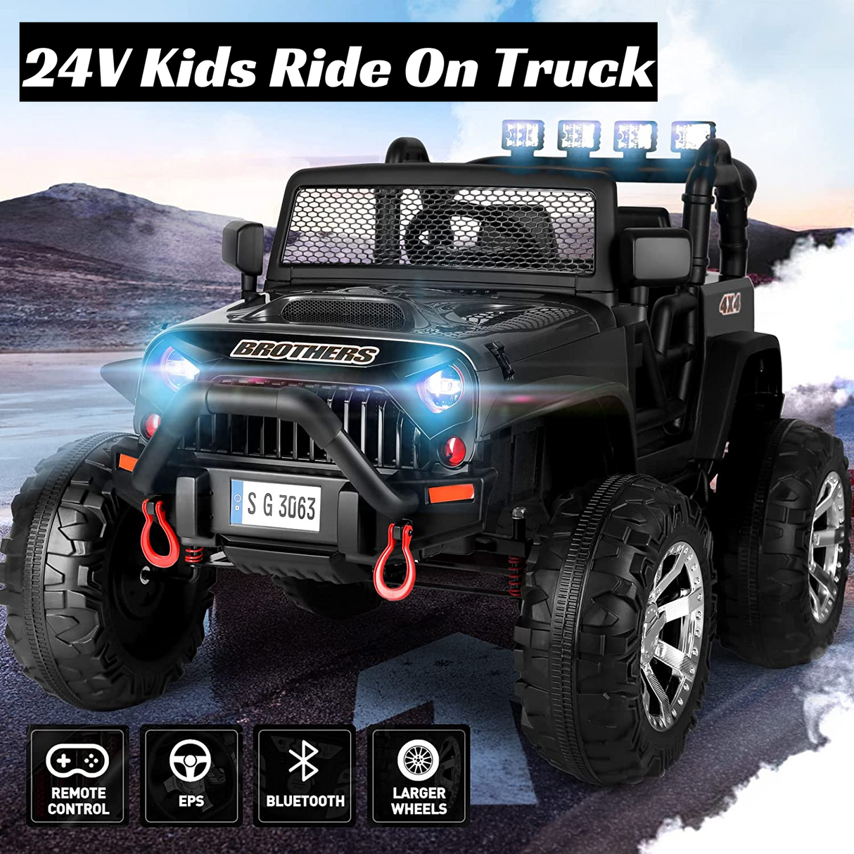 Electric Ride-On Car for Kids with Remote Control and MP3 Player - Perfect Gift for Children